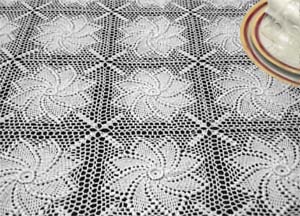 Crochet Tablecloth Patterns - Elegant Tablecloths - in Filet Crochet